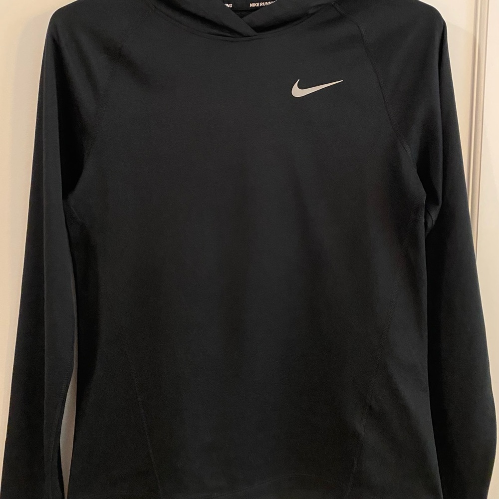 Womens XS Nike Running Dri-Fit Hooded Shirt